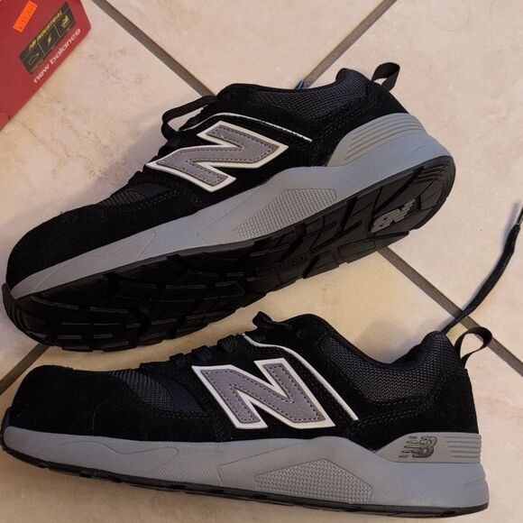 NWT New Balance Elite Lite Sneaker Composite Toe Work Shoe Black / Rose Size 7.5 - Picture 8 of 10